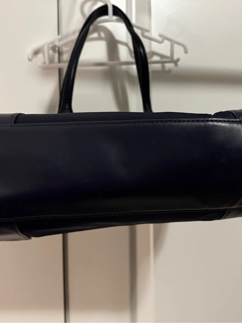 Tory Burch Navy Nylon Tote with Raised Logo